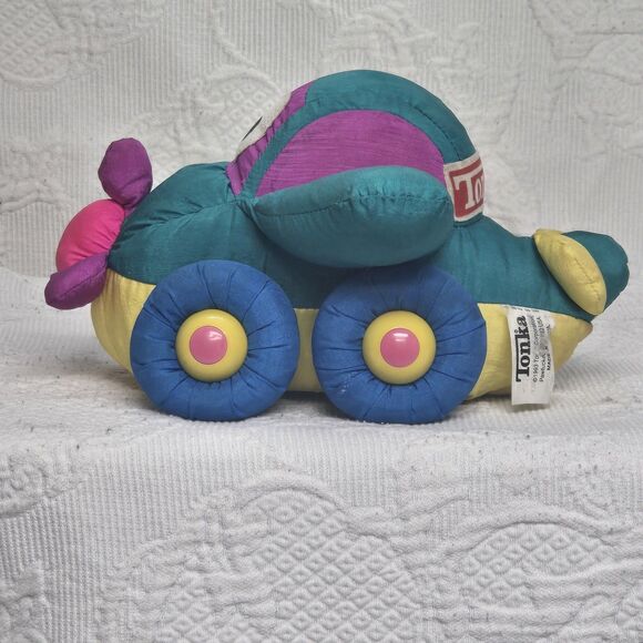 Vintage 90s Tonka Soft Walkin Wheels Bright Kids Plane Nylon Kid Memories - Picture 5 of 10